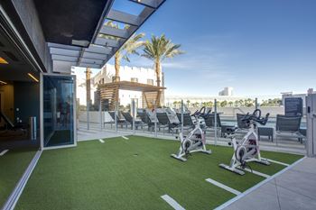 Indoor-outdoor 24- hour fitness center